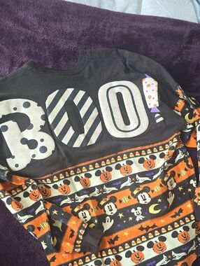 Disney Kids Halloween 'BOO!' Sweatshirt - Black, Orange, White, Purple